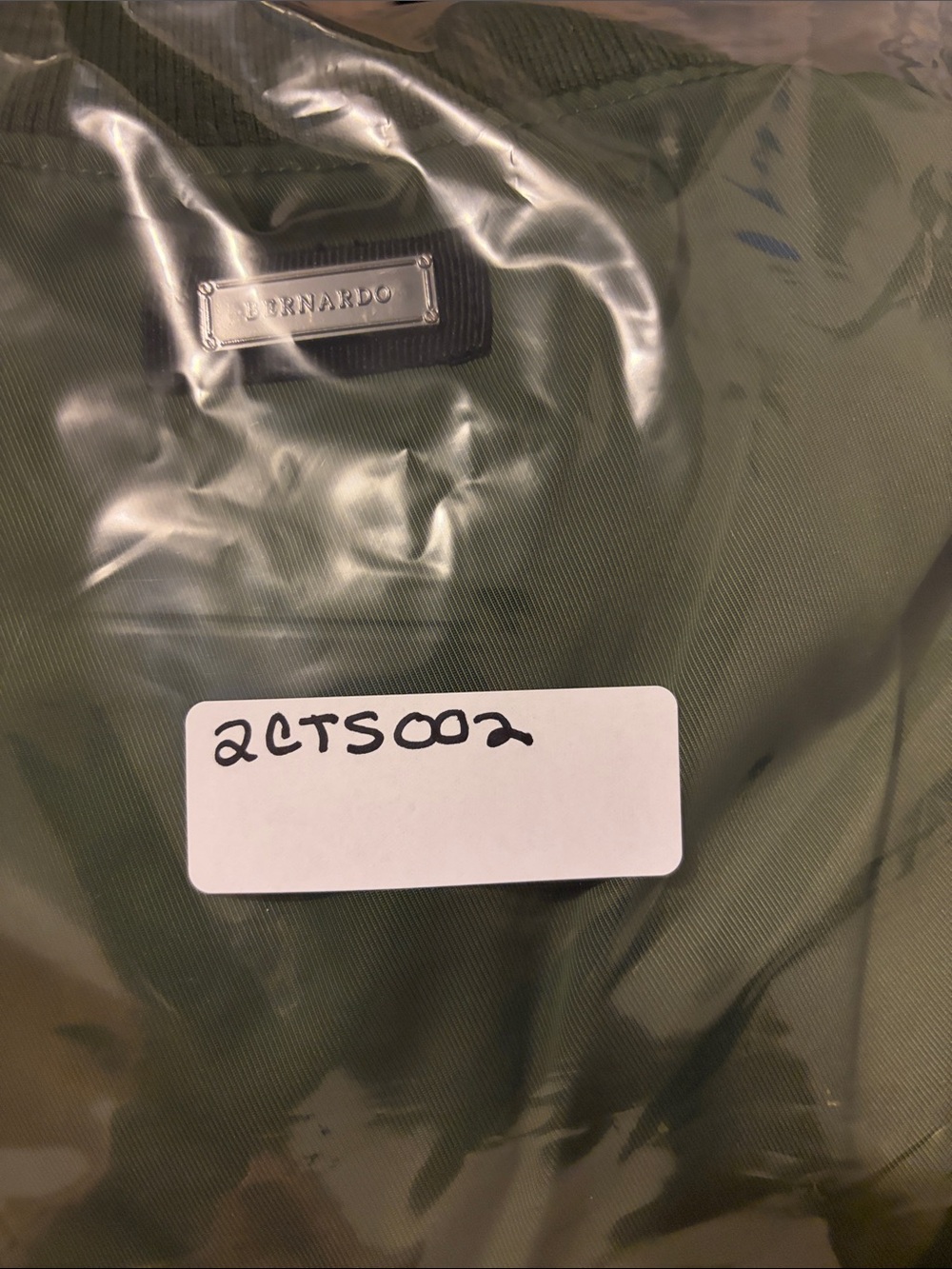 Women’s Olive Green Bomber Jacket Waterproof XL Oversized Military - Picture 8 of 8